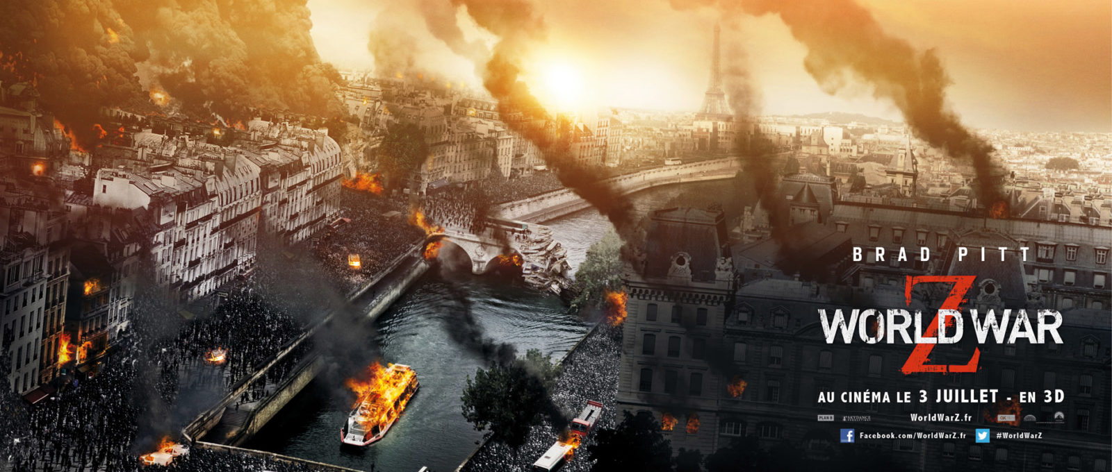World War Z est un film d'horreur américain réalisé par Marc Forster et dont la sortie française est prévue pour le 3 juillet 2013. En attendant, des affiches font leur apparition, avec les principales capitales du monde détruites.