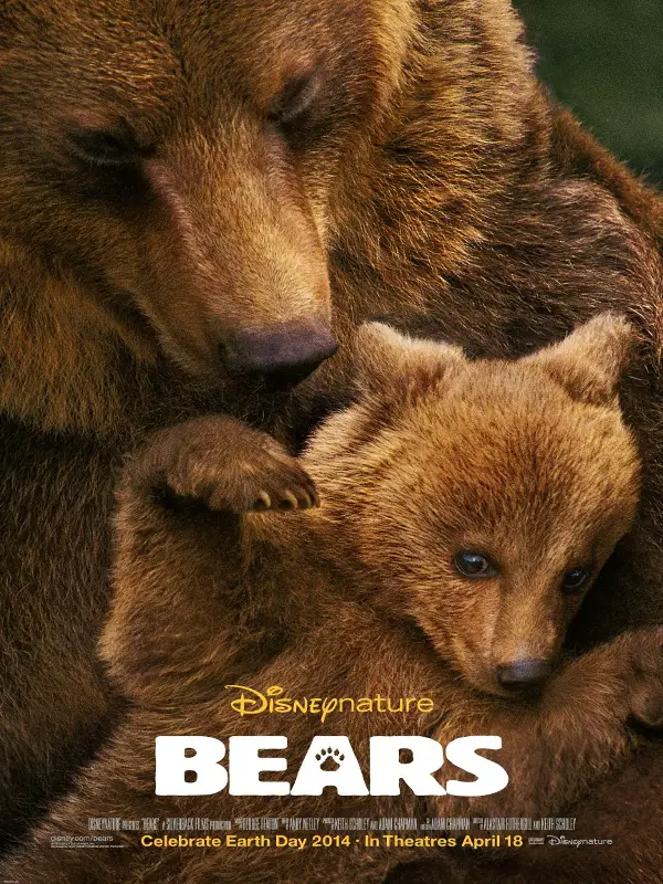 Disneynature nous offre une première bande-annonce et une affiche pour BEARS, qui portera donc sur.. les ours. Sortie américaine le 18 avril 2014.