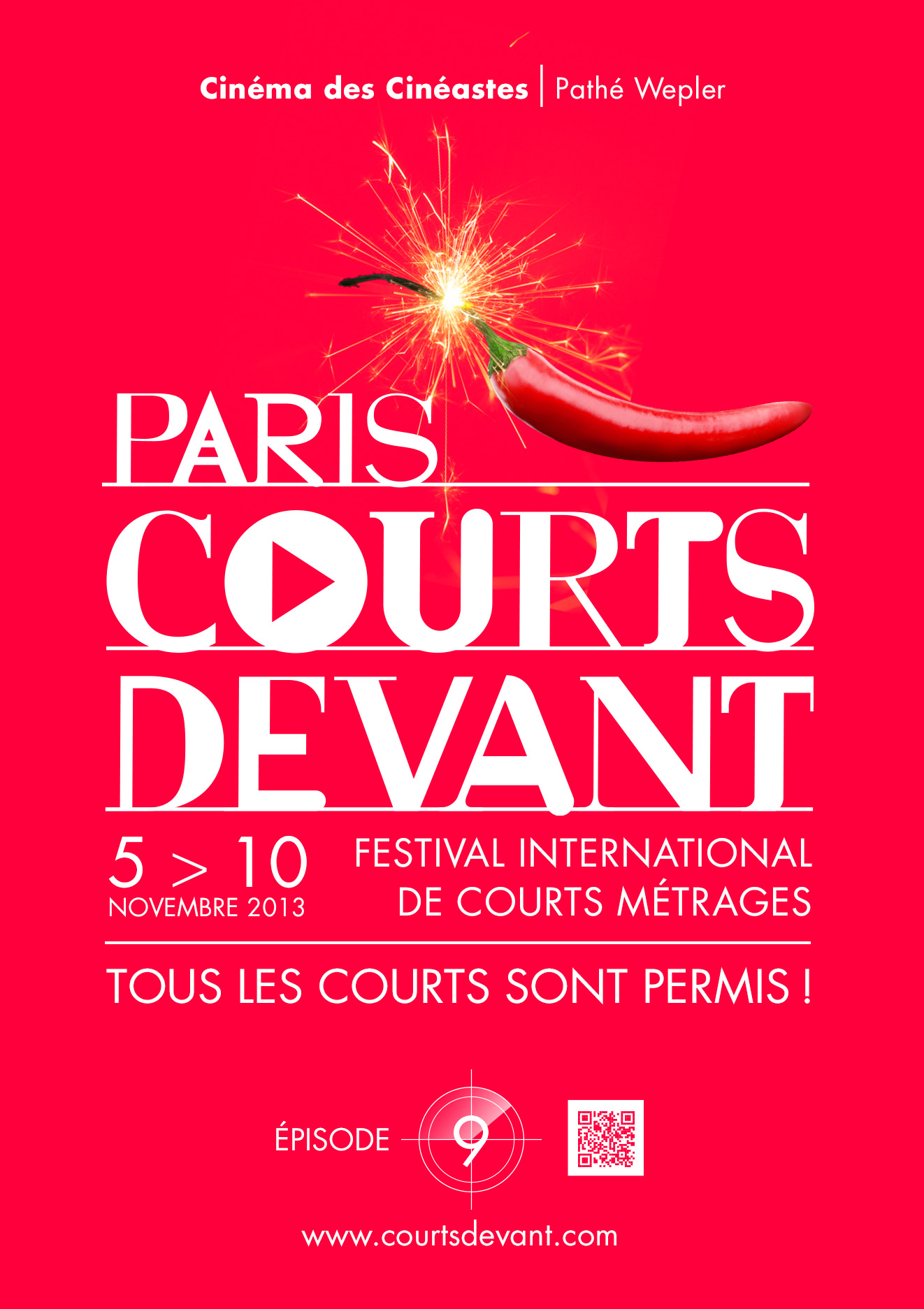 Le Festival International de Paris Courts Devant célèbre sa 9e édition qui se déroulera du 4 au 10 novembre à Paris.