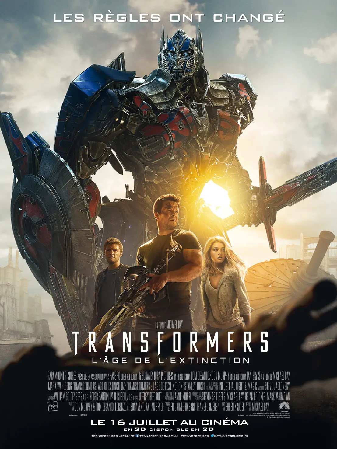 Affiche du film TRANSFORMERS L'AGE DE L'EXTINCTION © Paramount Pictures France