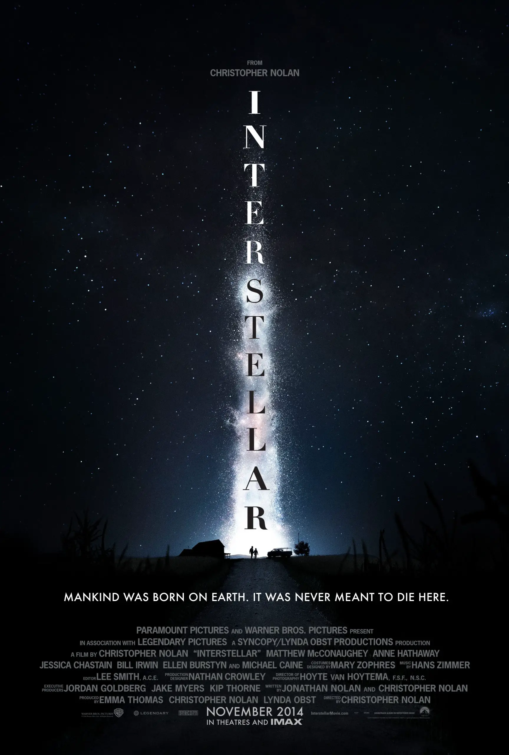 Affiche teaser de INTERSTELLAR © Warner Bros.