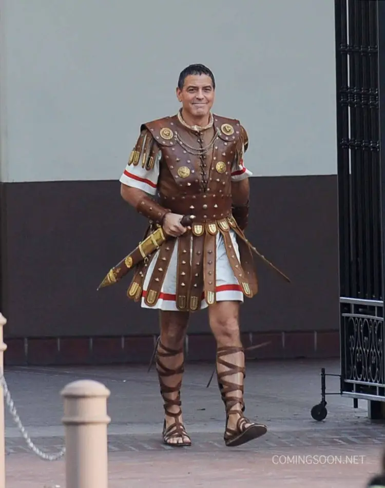 George Clooney as Julius Caesar the roman emperor