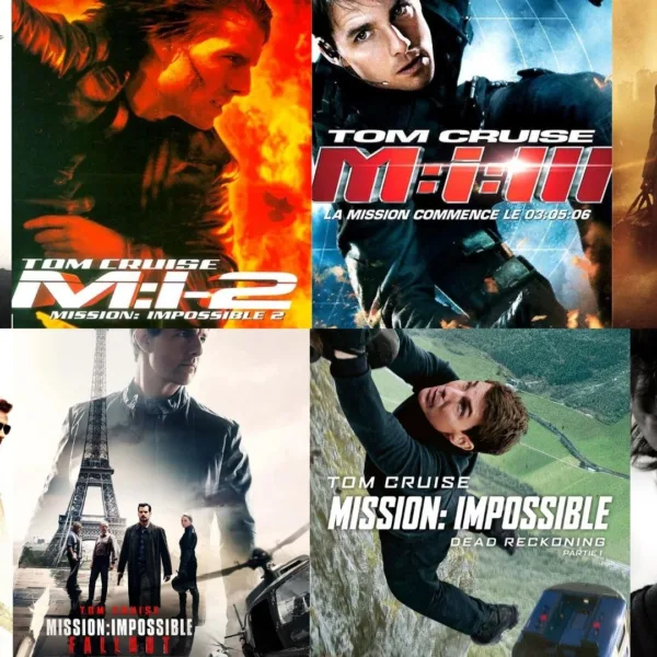 Affiches des films de la saga MISSION IMPOSSIBLE
