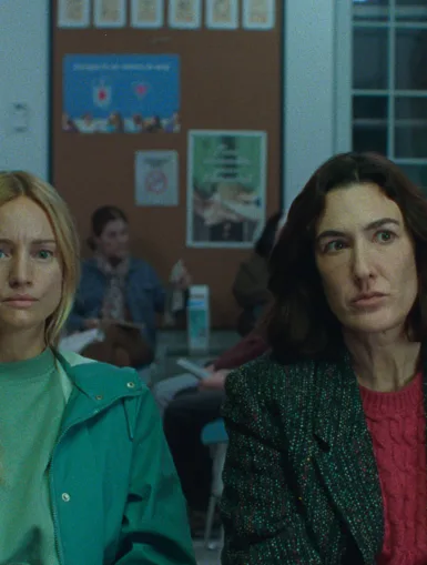 Laurence Leboeuf et Karine Gonthier-Hyndman dans Deux femmes et quelques hommes